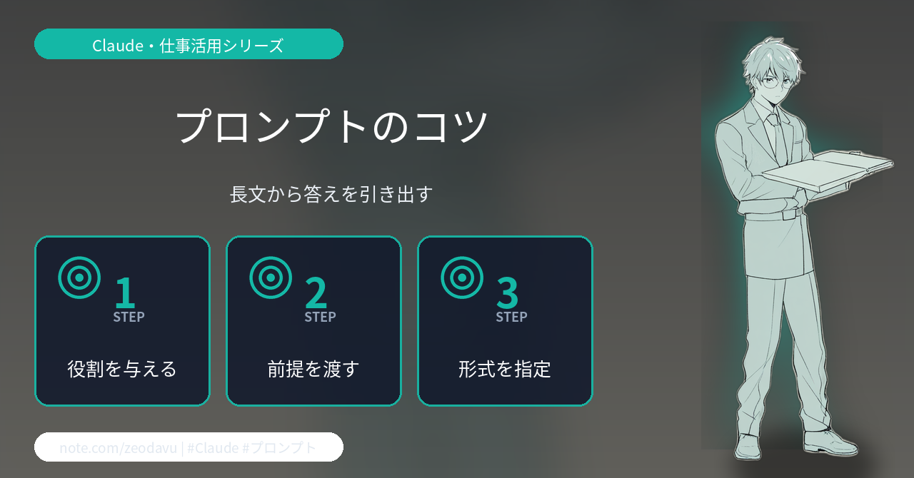 Claudeのプロンプト術：長い資料から欲しい答えを引き出すコツ